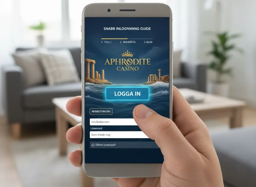 Aphrodite casino login guide för snabb inloggning